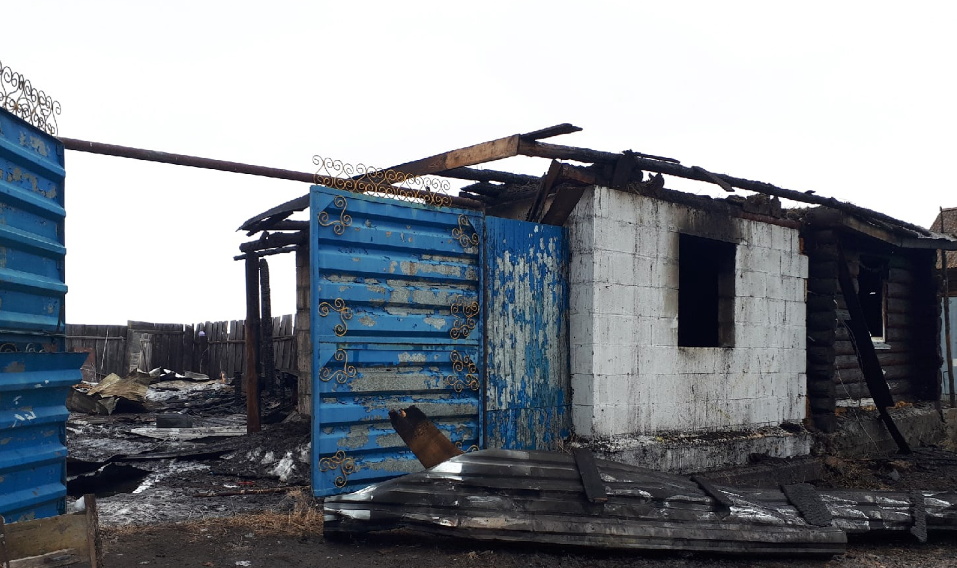 В Аргаяшском районе в сгоревшем доме нашли труп мужчины