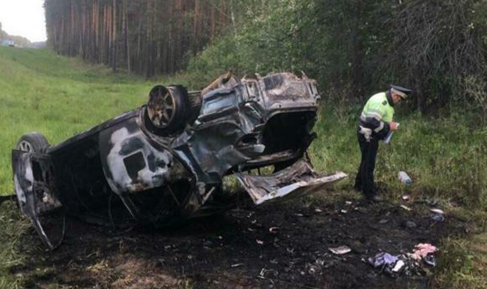 Врач из Снежинска заживо сгорела в машине после ДТП | 03.06.2022 | Челябинск  - БезФормата