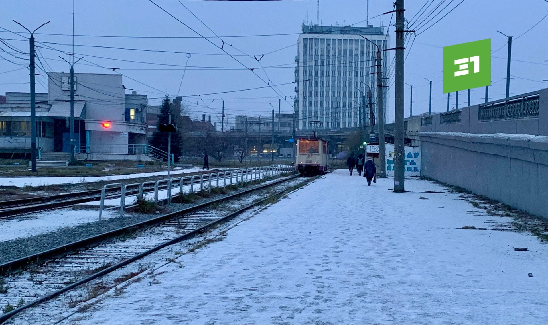 Около час назад. Южная зима. Зима в Южном Уральский город.