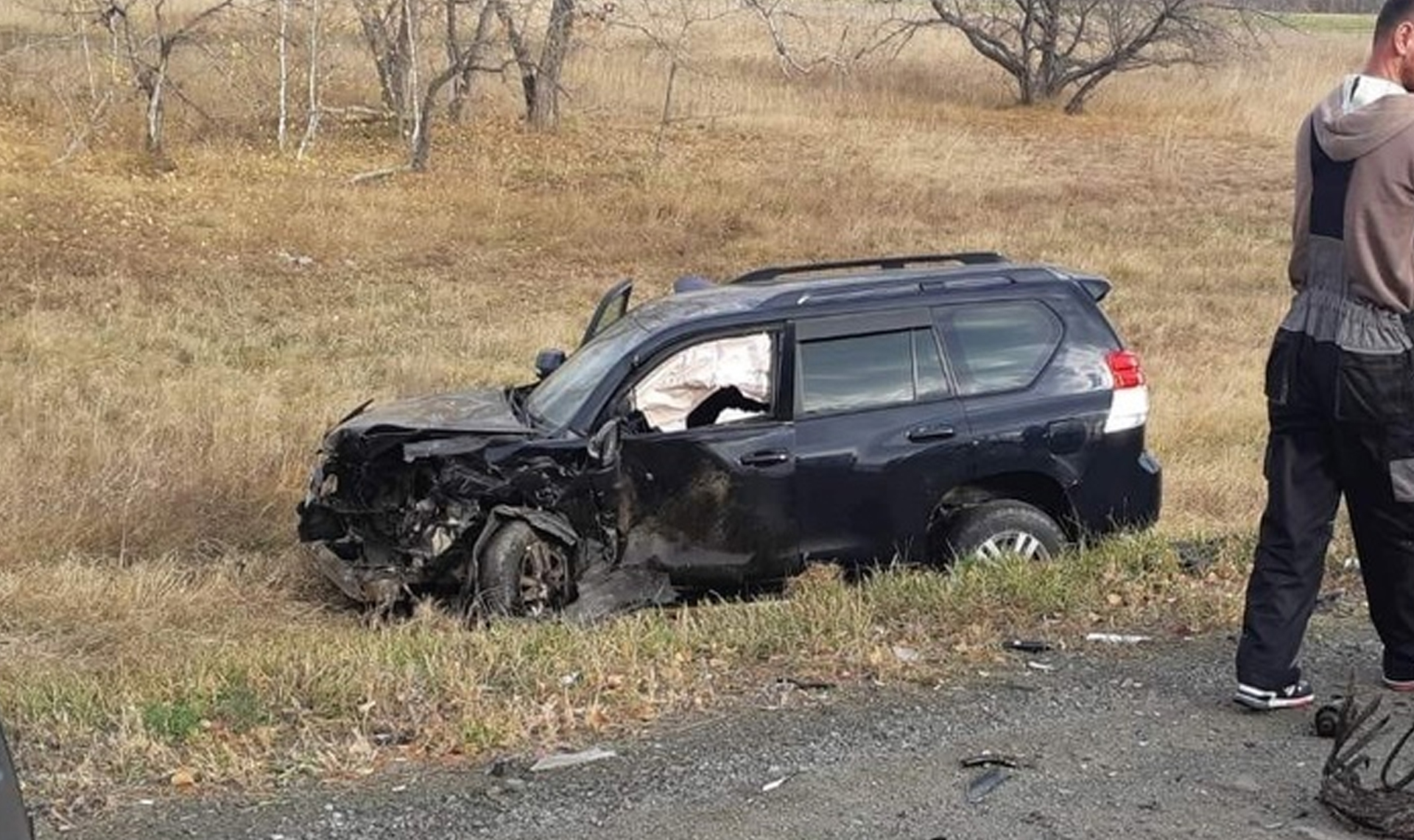 В сети появились фото аварии, которая произошла на 30 км автодороги  Долгодеревенское – Аргаяш – Кузнецкое – Кыштым | 17.10.2022 | Челябинск -  БезФормата