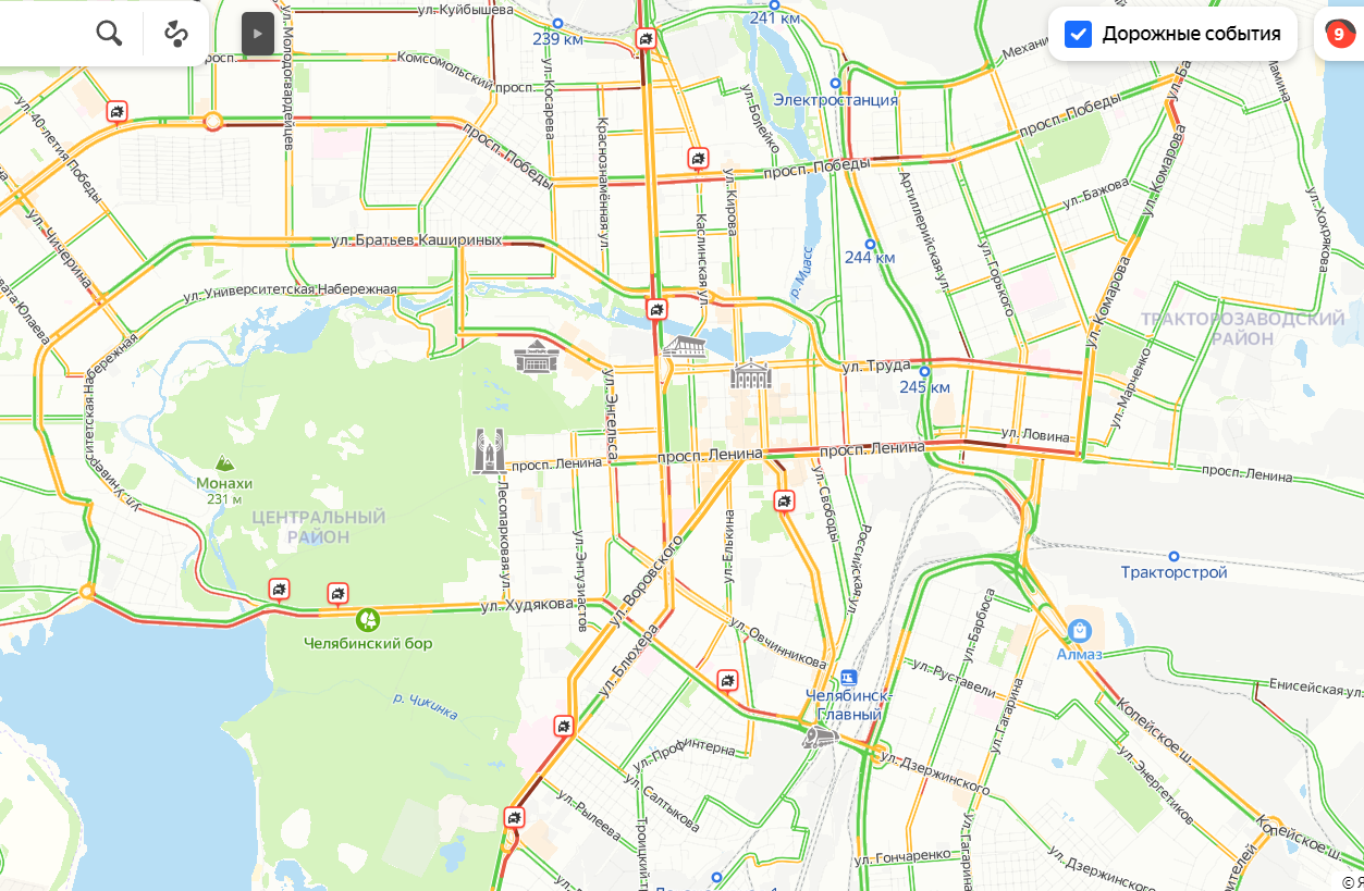 Дорожное челябинск. Пробки 8 баллов Яндекс карта Челябинск.