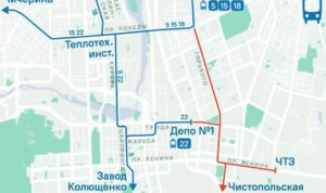 В Челябинске трамваи 5, 15, 18, 22 временно изменят маршруты