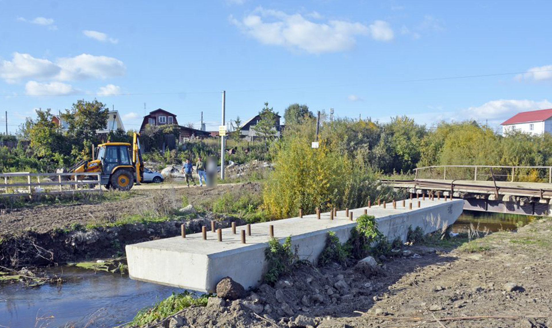В Есаульском возобновили реконструкцию моста