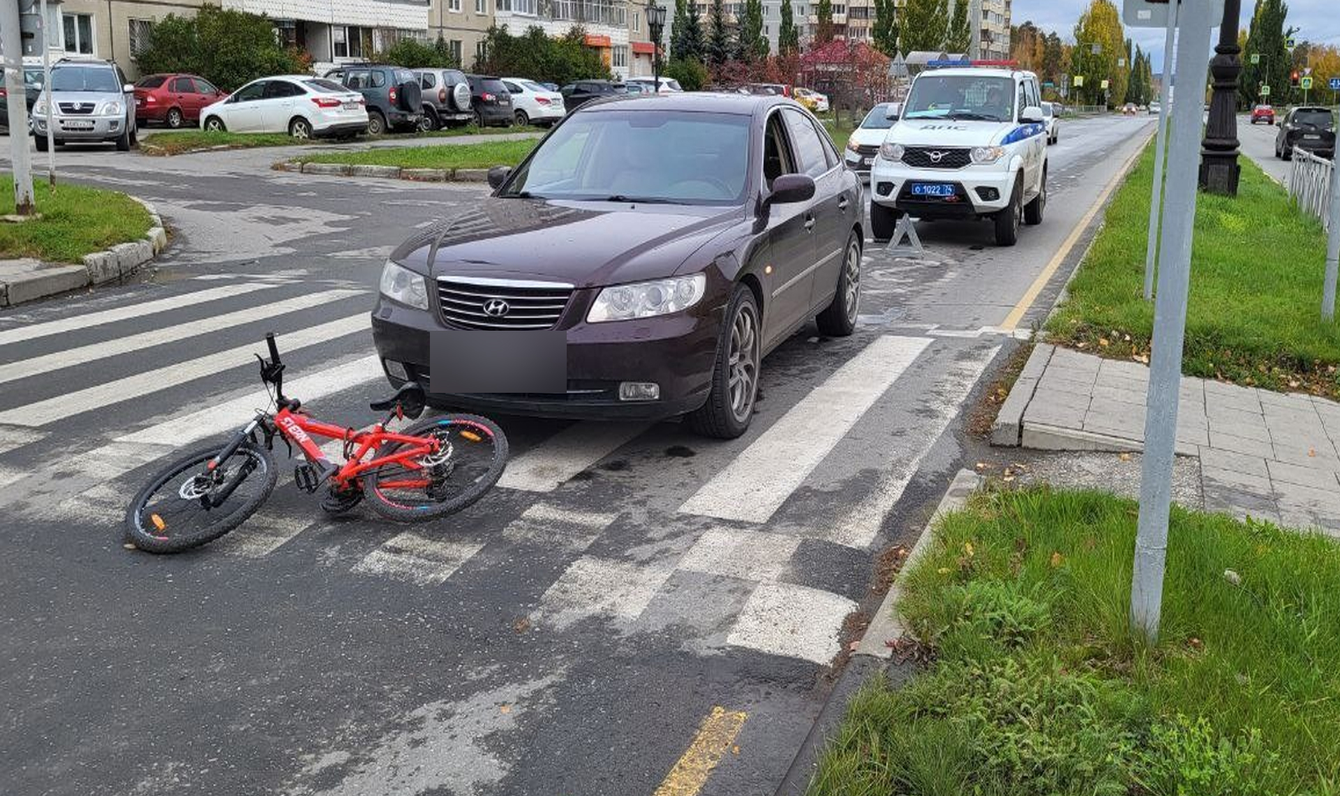 В Снежинске сбили юного велосипедиста