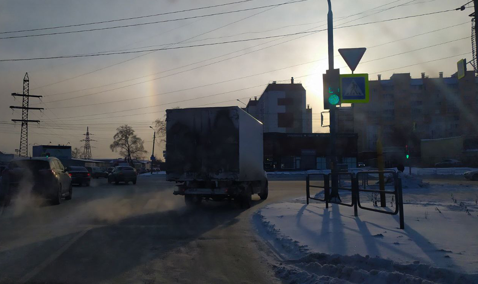 Гало в небе над Челябинском