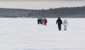 Озеро Чебаркуль зимой