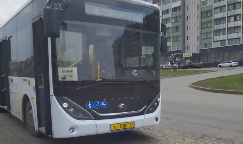 Автобус, работающий на маршруте № 136К