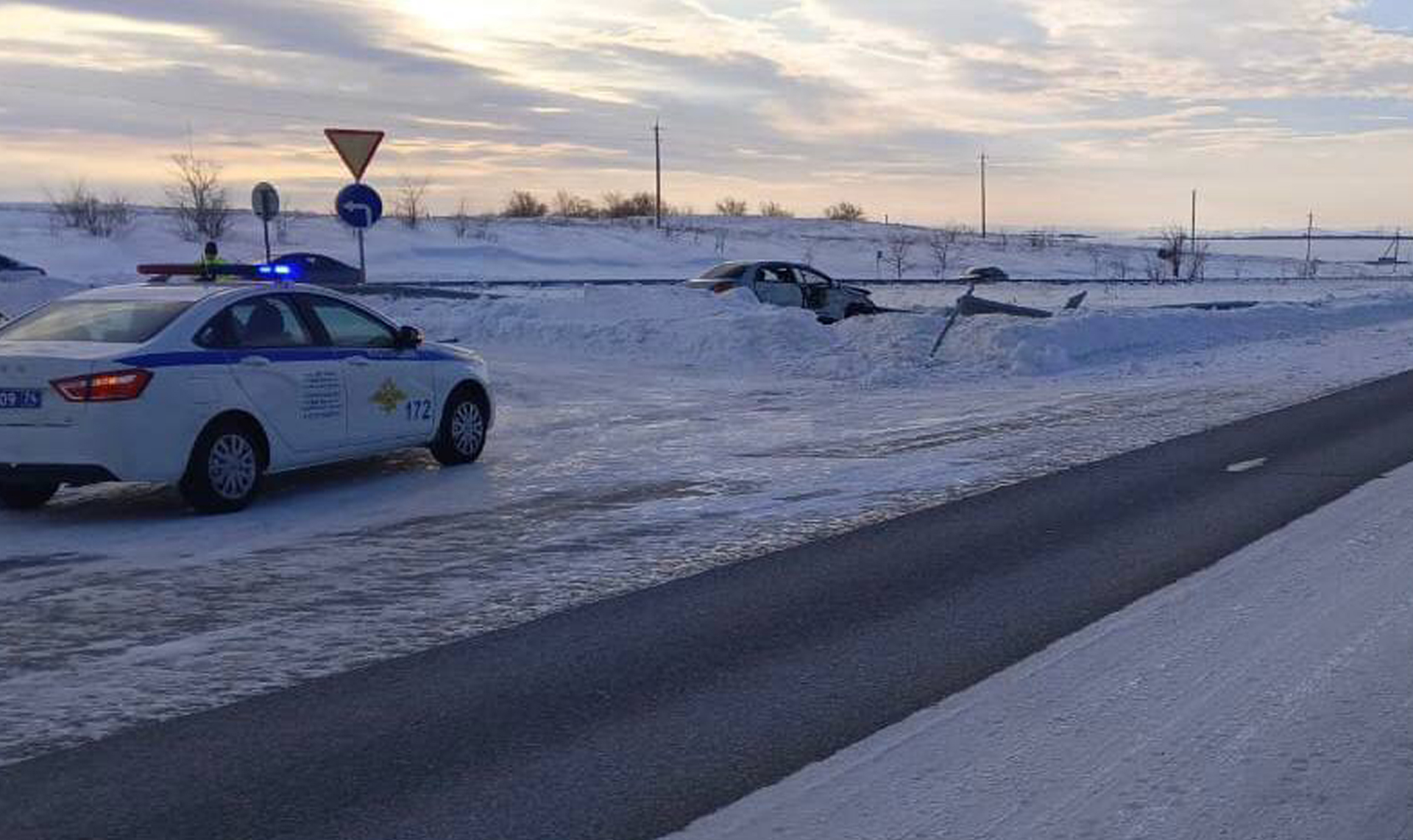 Госавтоинспекция устанавливает обстоятельства ДТП