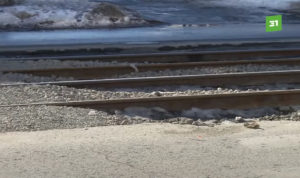 Рельсы на улице Цвиллинга