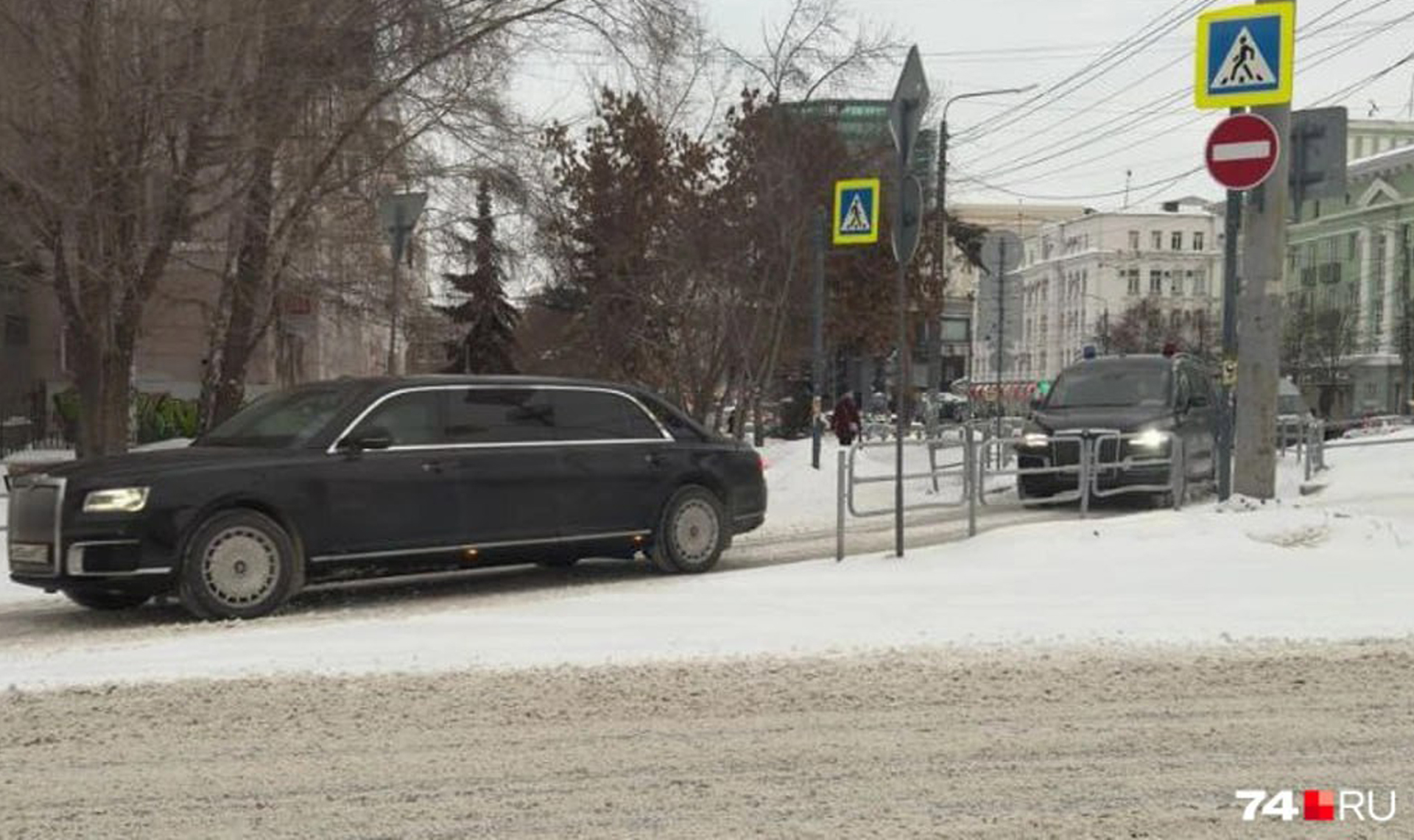 В Челябинске заметили автомобили из кортежа президента