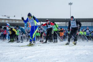 В Челябинске прошла ежегодная гонка «Лыжня России»