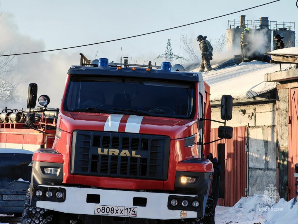 Пожар в автосервисе