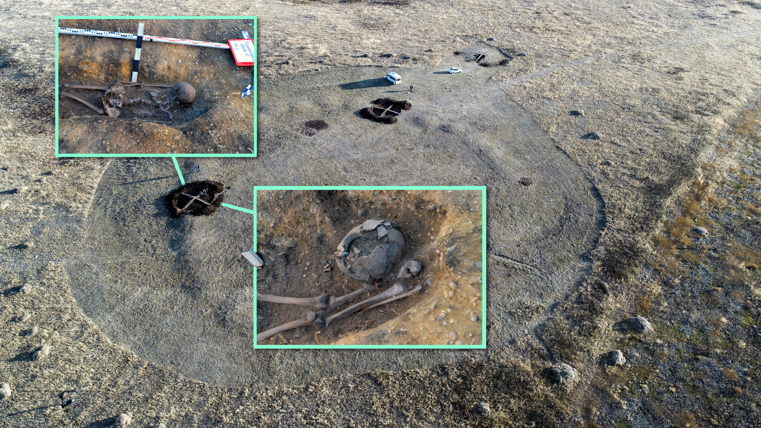 Погребение обнаружили в западной части кольца курганов
