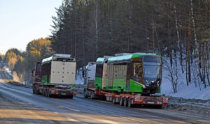 В Челябинске обкатают первый трёхсекционный низкопольный трамвай