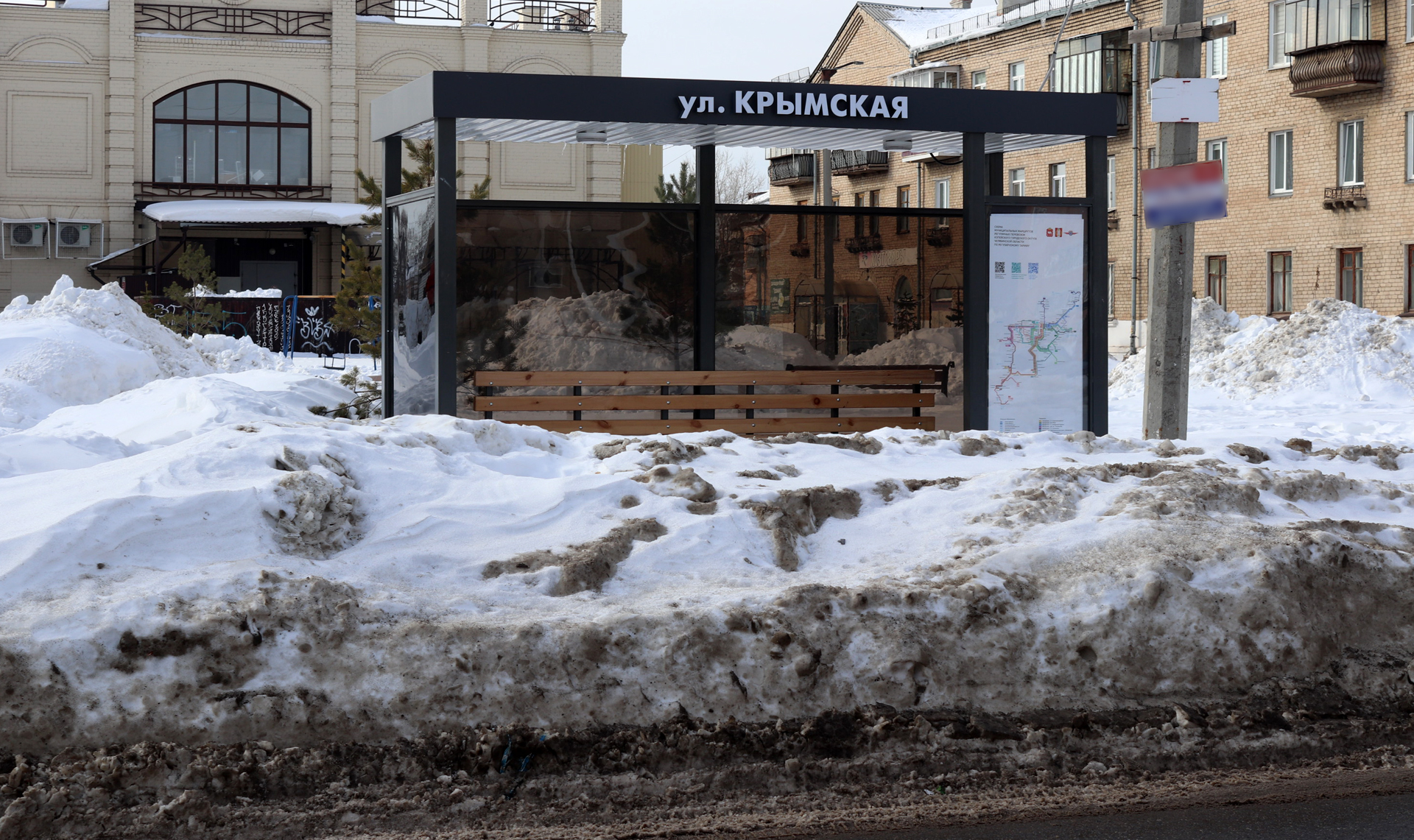 В Копейске новые остановки установили там, где не ходит общественный  транспорт