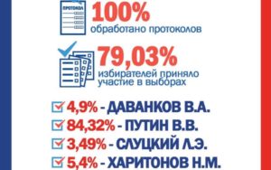 Челябинский избирком обработал 100% протоколов голосования на выборах президента