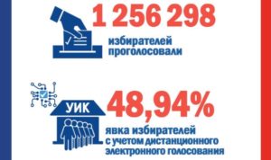 В Челябинской области в выборах приняли участие 48,94% избирателей