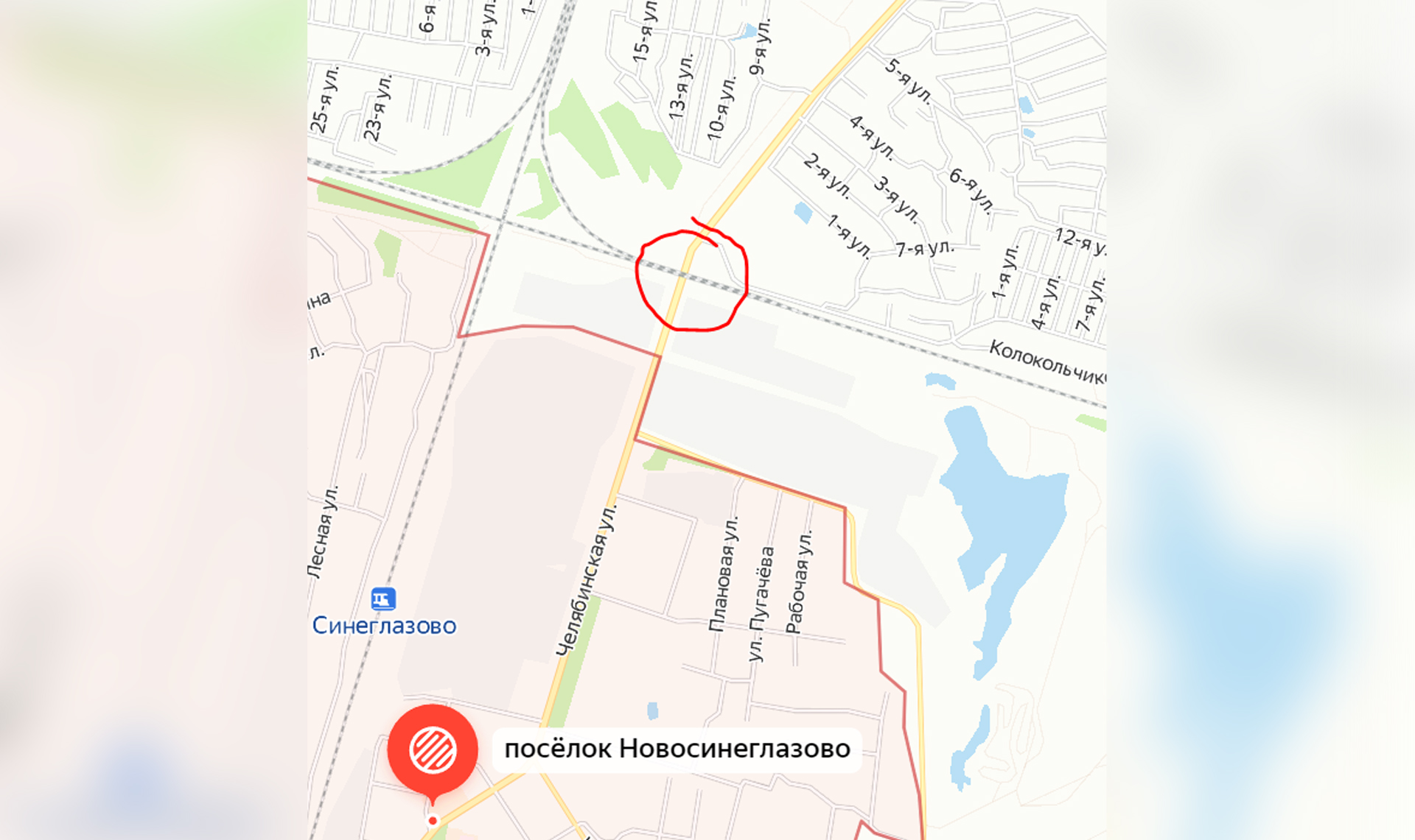 Комитет дорожного хозяйства ищет подрядчика для строительства эстакады на основном въезде в поселок Новосинеглазово