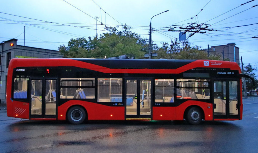 Новые троллейбусы Синара вышли на 12-й маршрут