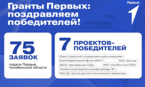 7 проектов из Челябинской области стали победителями грантового конкурса «Движения первых»