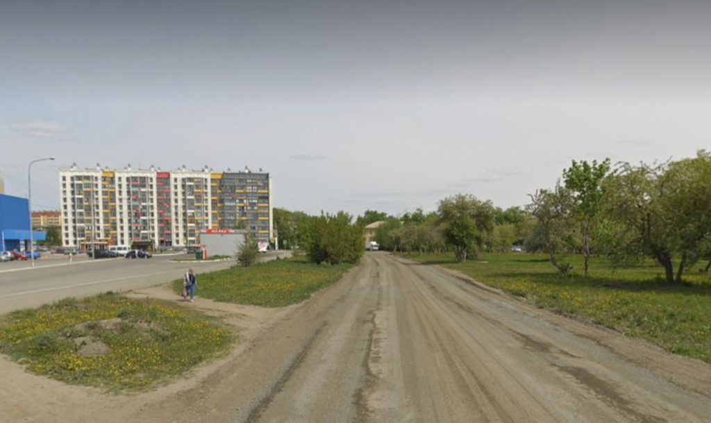 Дорога на улице Бобруйской