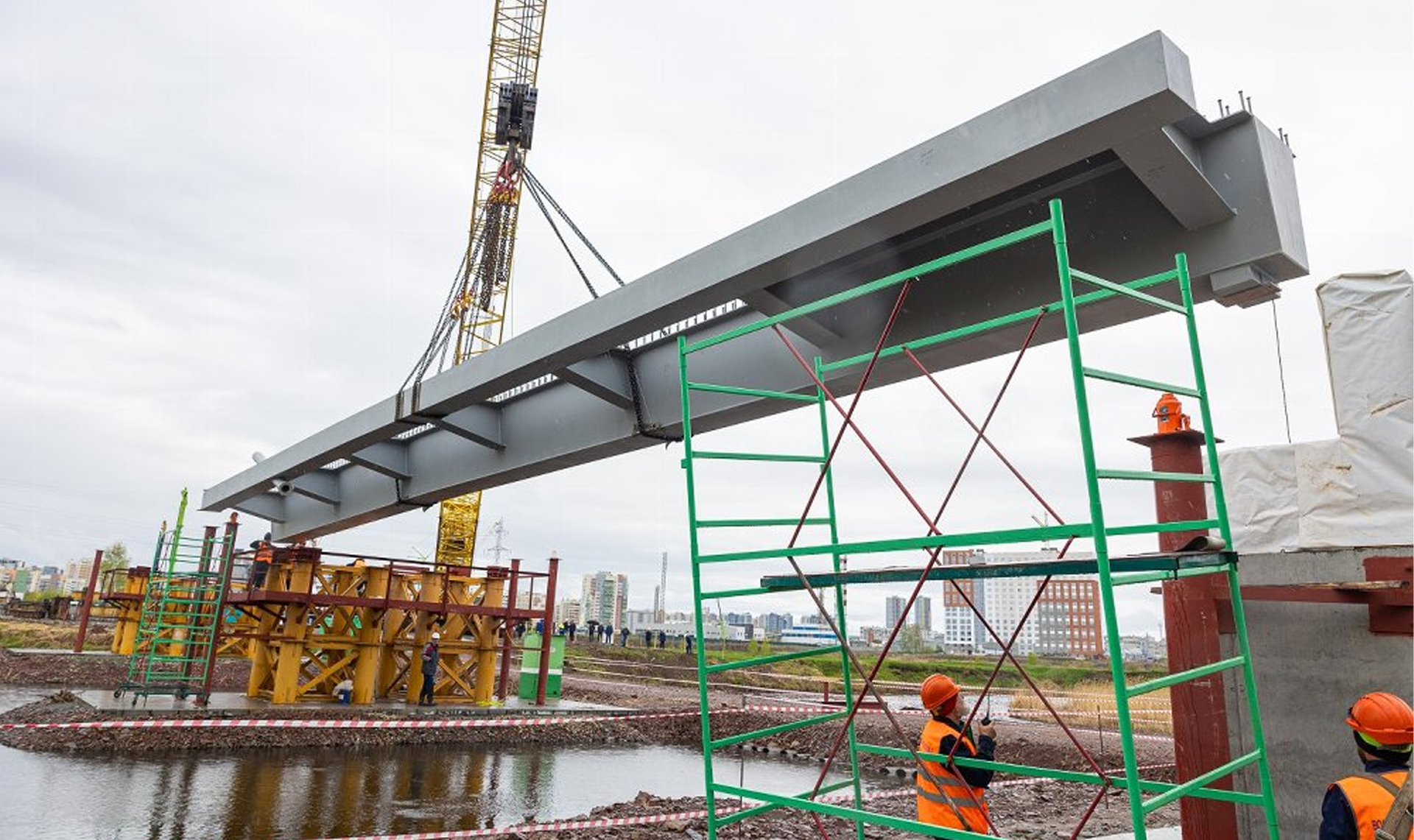 Началось строительство вантового моста через реку Миасс в Челябинске