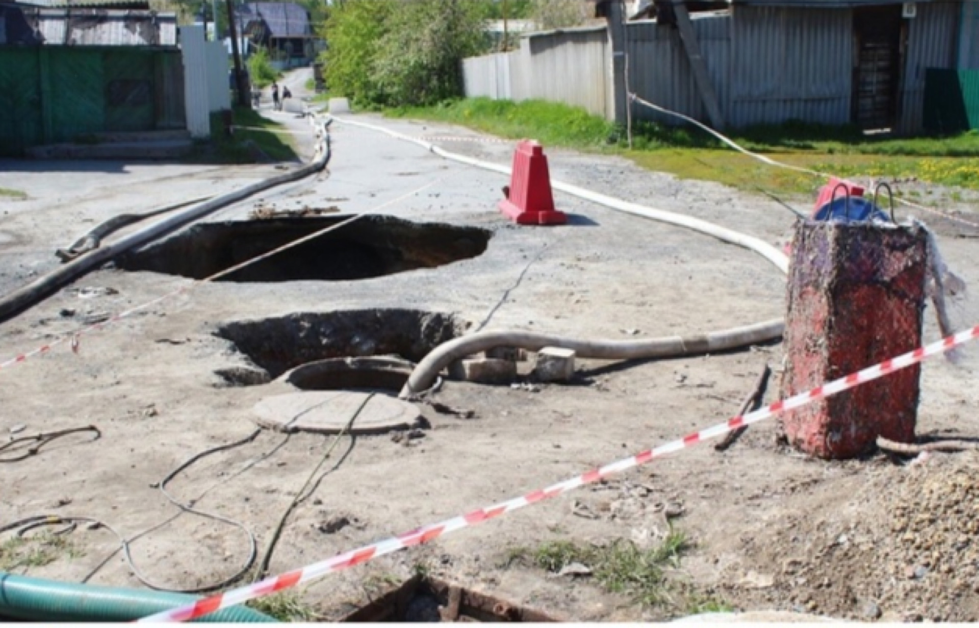 В Коркино предотвратили затопление улицы и домов частного сектора  нечистотами