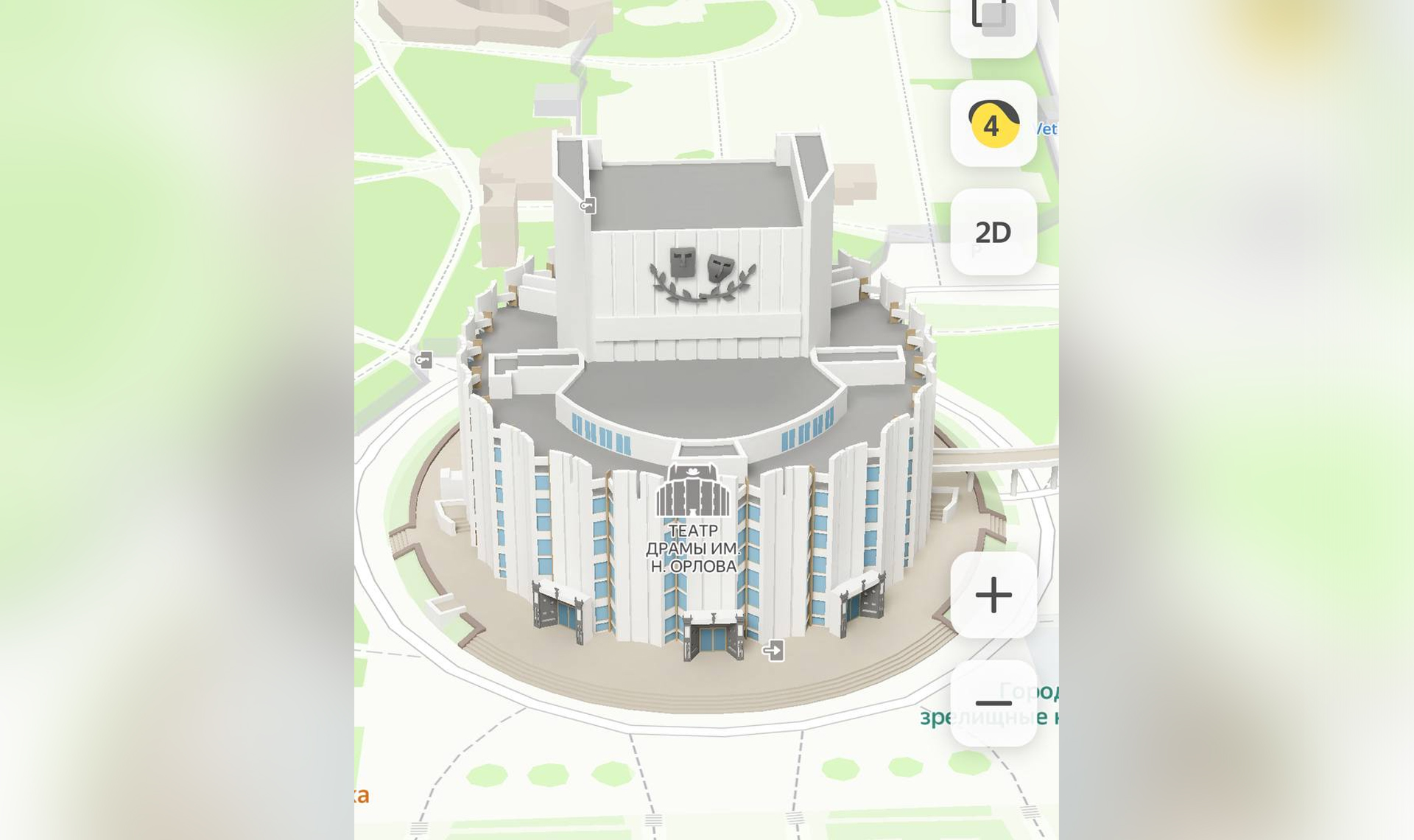 В Яндекс Картах стали трехмерными 11 достопримечательностей Челябинска