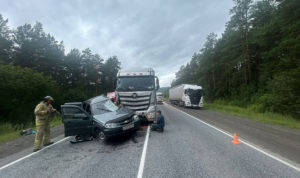 Водитель внедорожника погиб при столкновении с грузовиком на трассе М-5