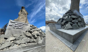 Памятник после ремонта