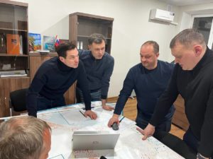 Работа оперативного штаба по ликвидации аварии