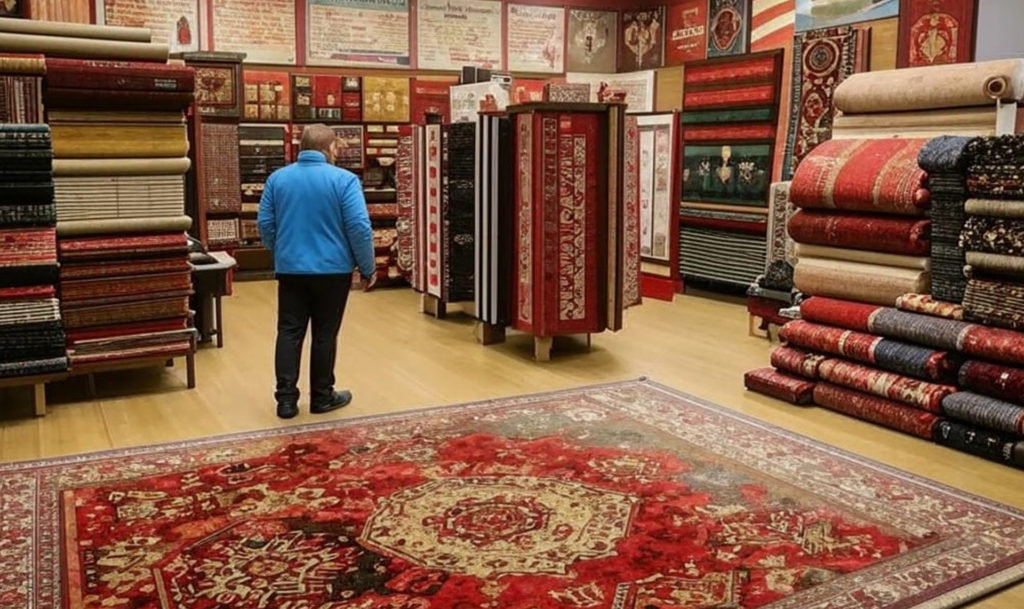 Несколько ковров удалось стащить мужчине из одного магазина в Челябинске