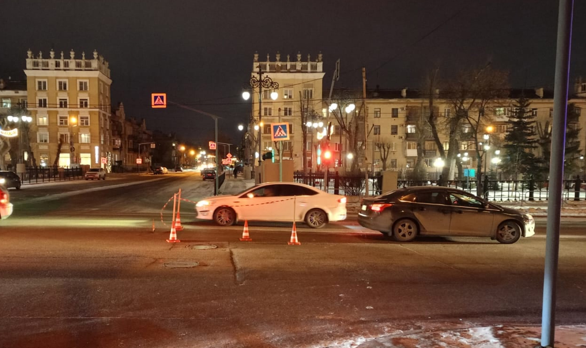 Переход на "зеленый" не спас ее от происшествия!