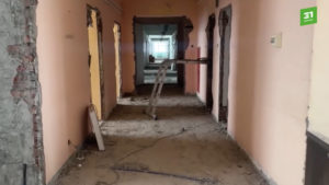 В Каслях в разгаре капремонт больницы