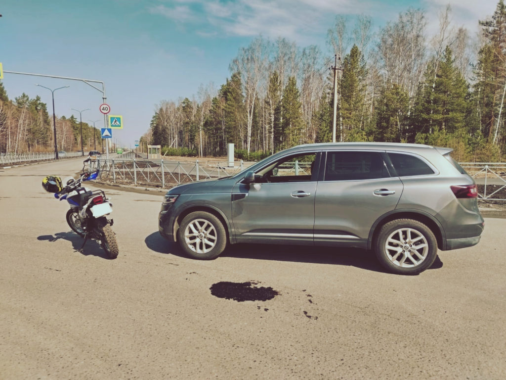 В Снежинске иномарка сбила мотоциклиста