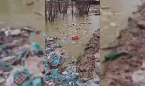 Мусорная река образовалась под Копейском