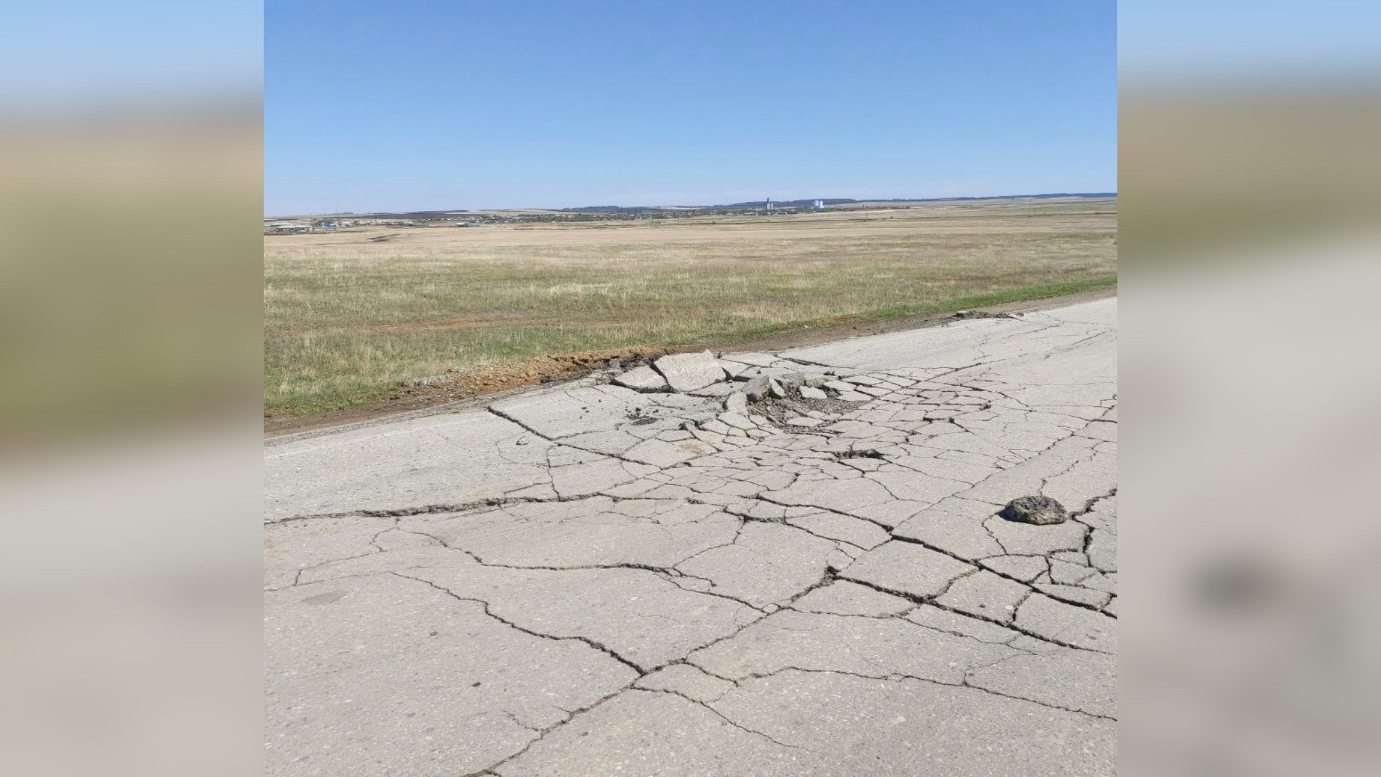 Дорога в Агаповском районе
