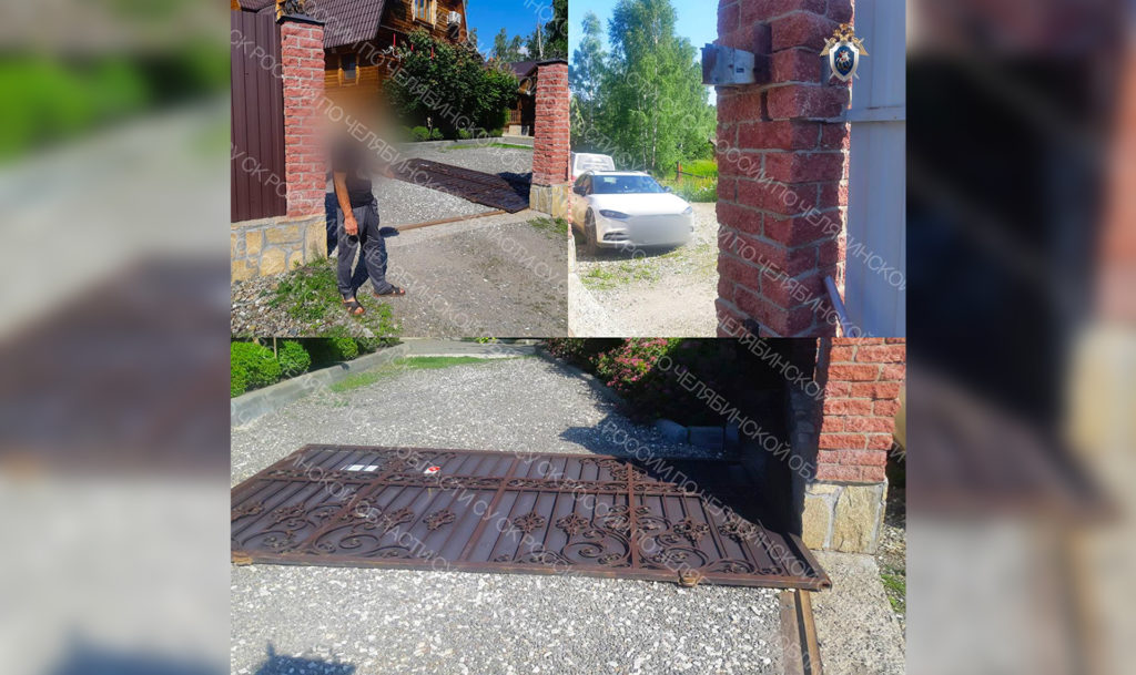 На базе отдыха под Кыштымом выдвижные ворота упали прямо на детей