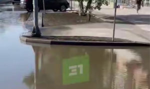 В центре Челябинска появилась новая река по улице Свободы