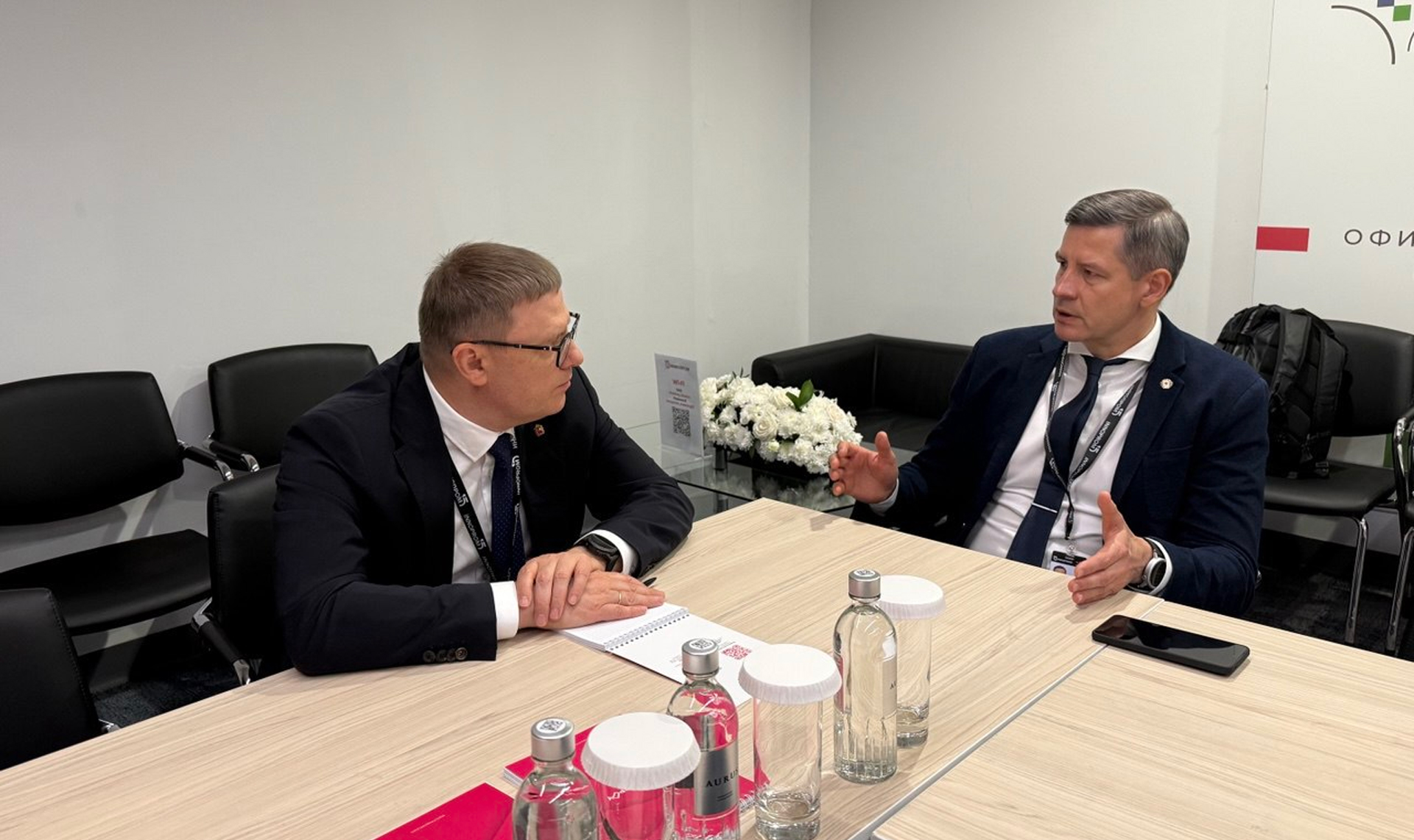 Губернатор Челябинской области встретился с председателем правительства ЛНР Егором Ковальчуком