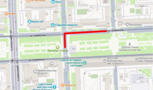 Движение по улицам Коммуны и Советской перекрыли до понедельника