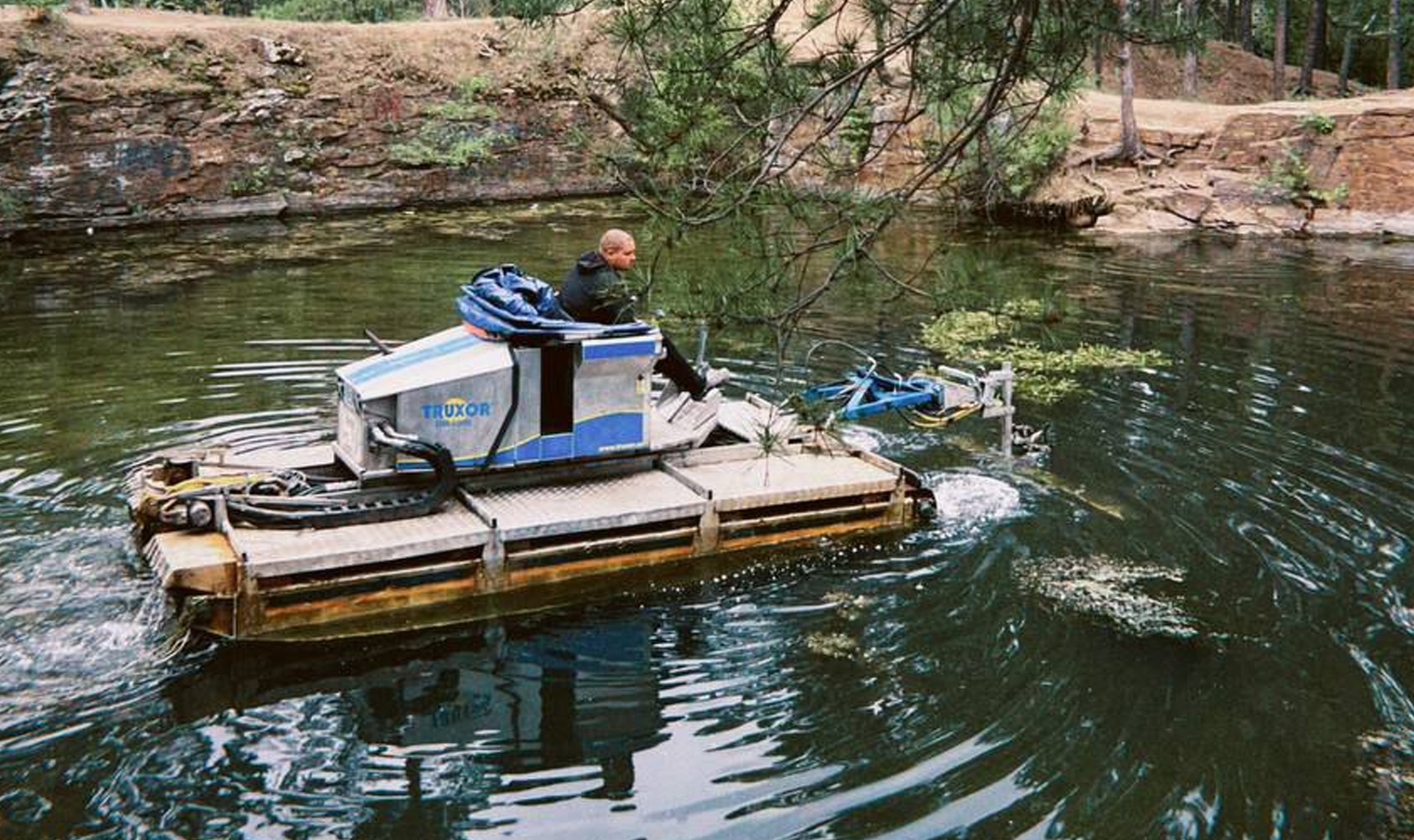 В челябинском парке Гагарина приступили к чистке карьеров