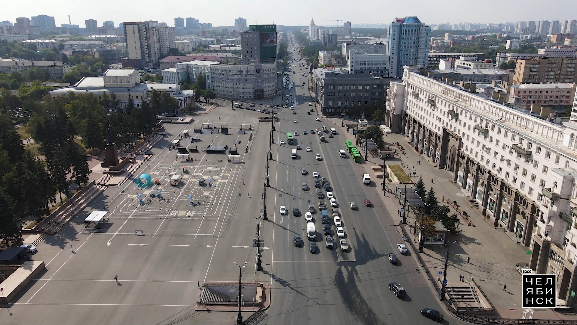 Детский автодром на площади Революции