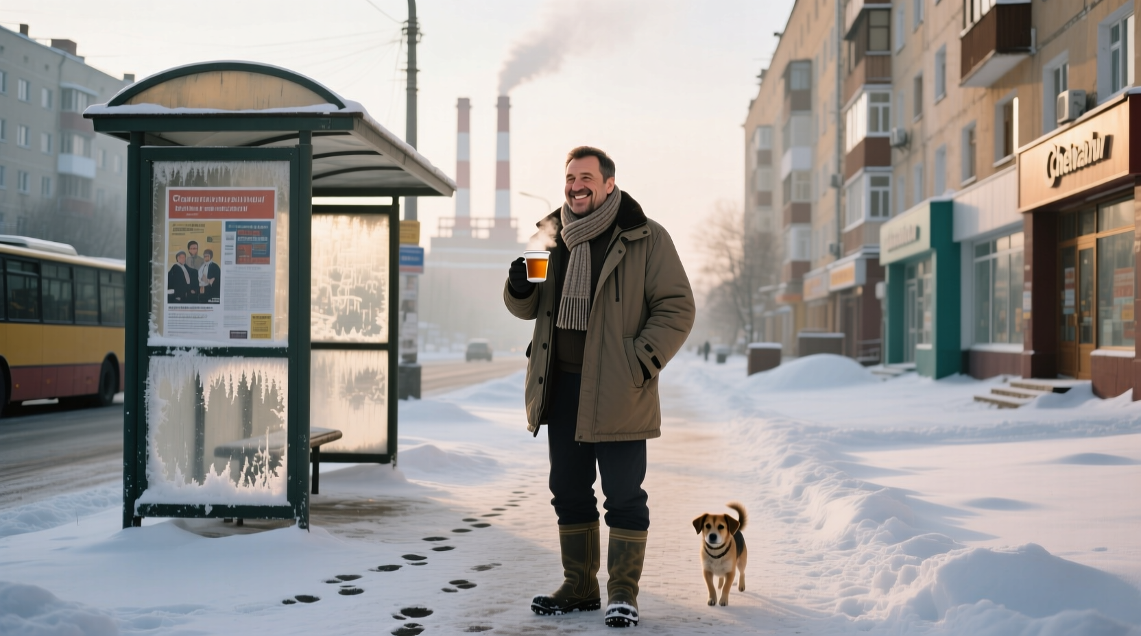 Счастливый челябинец в представлении нейросетей