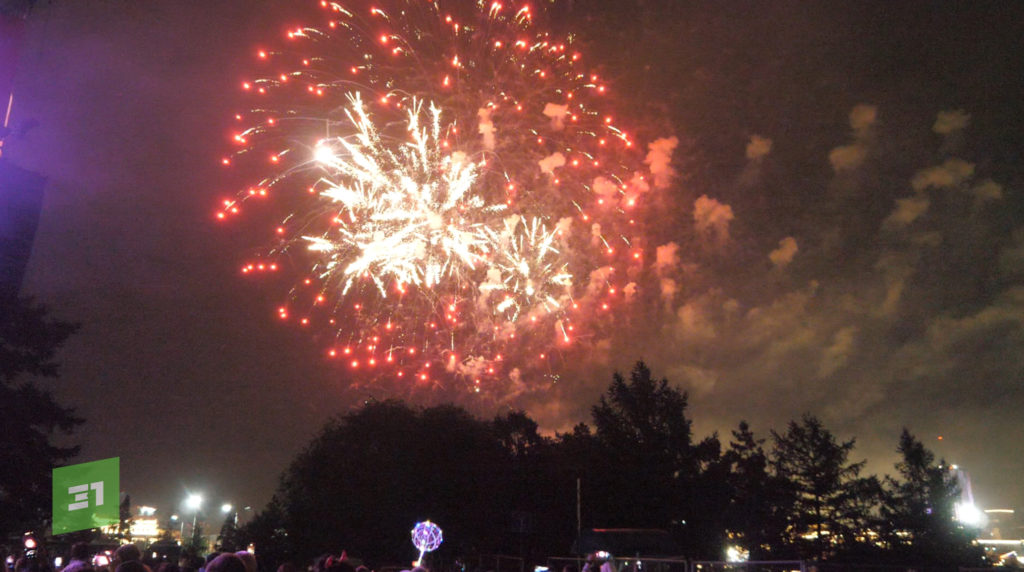 Салют на день города в Челябинске