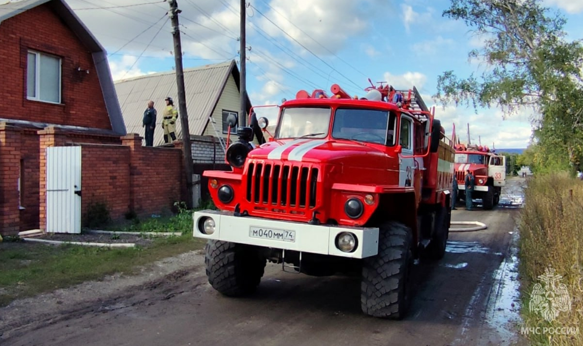 В Южноуральске сгорел жилой дом
