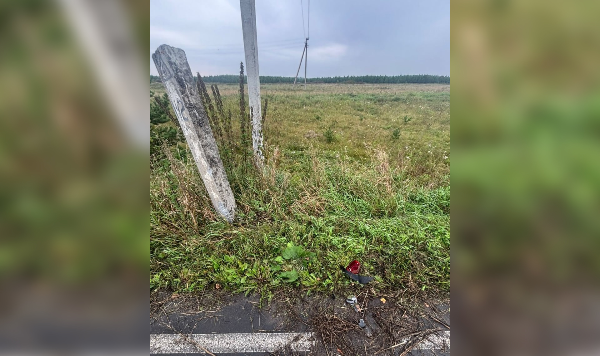 Подросток на мотоцикле влетел в опору ЛЭП