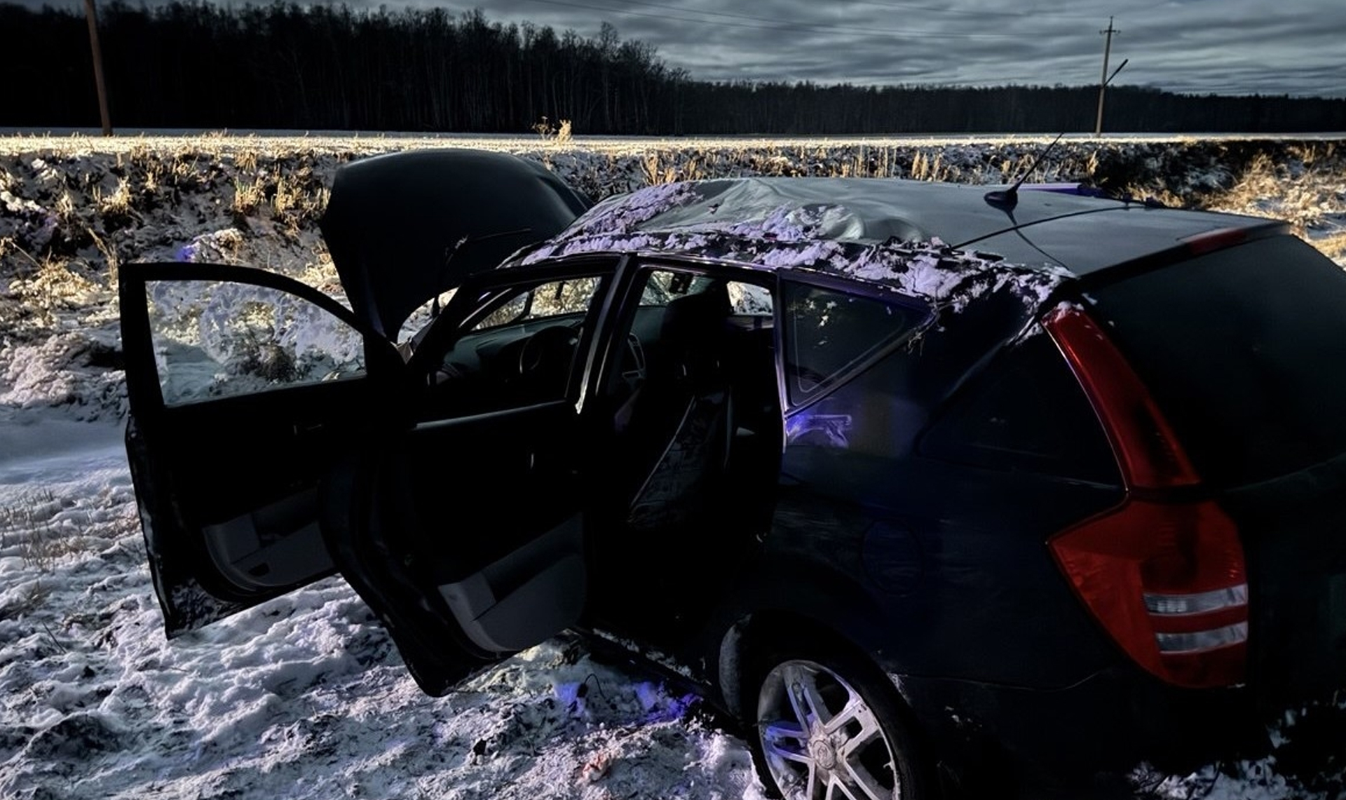 Сегодня ночью в Чебаркульском районе в ДТП пострадала жительница Миасса