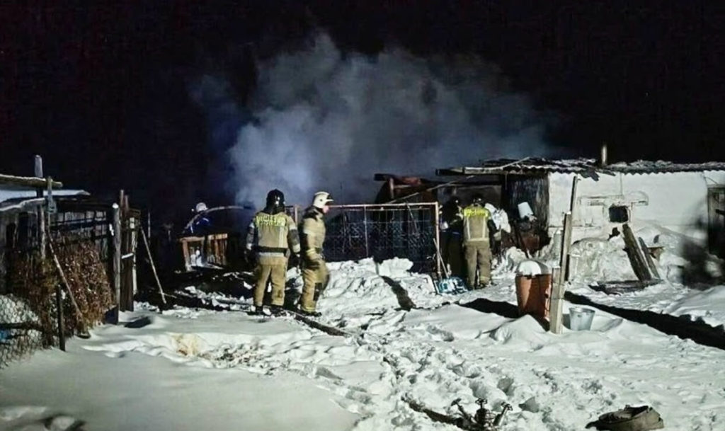 Утро в Крутоярском началось с пожара