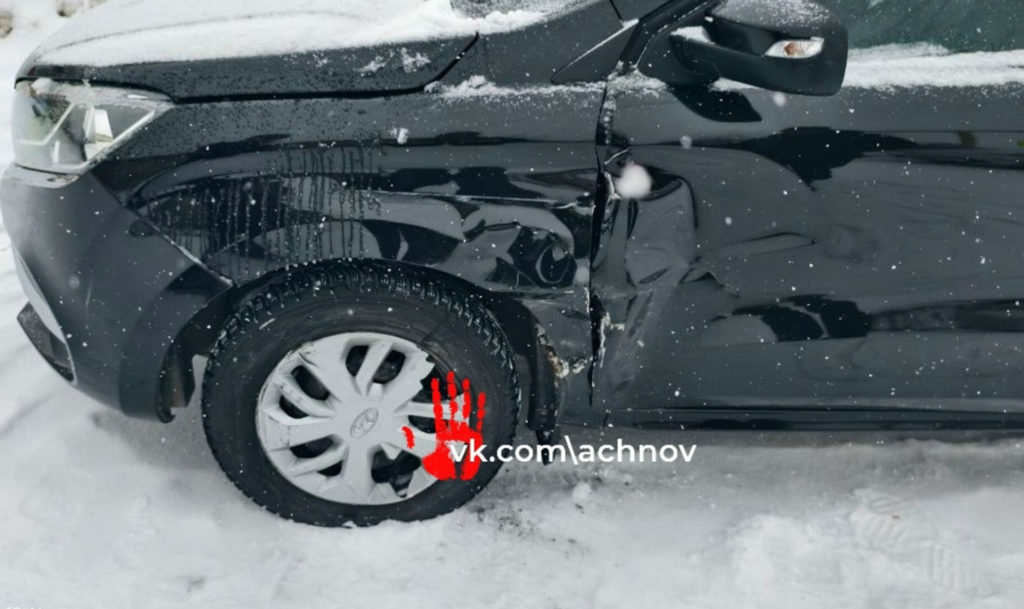 На участке дороги в районе села Кизильского случилось ДТП: «Лада» врезалась в «Джили»